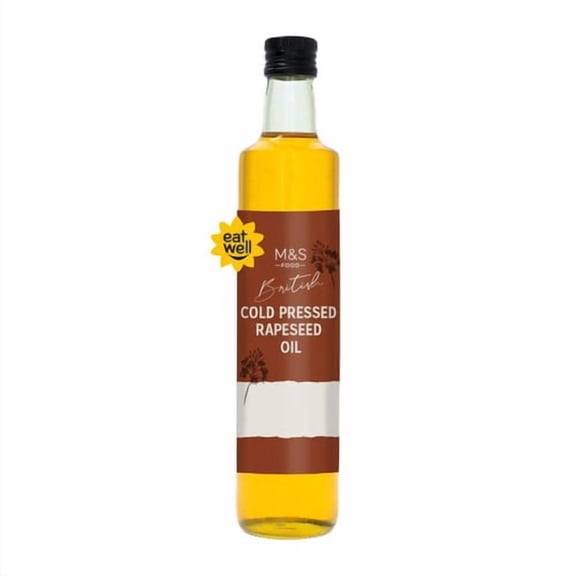 M&S Cold Pressed Rapeseed Oil 500ml, British Import (Pack of 2)