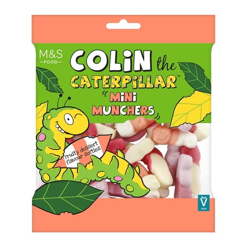 M&S Colin The Caterpillar Mini Munchers 150g, British Import (Pack of 2)