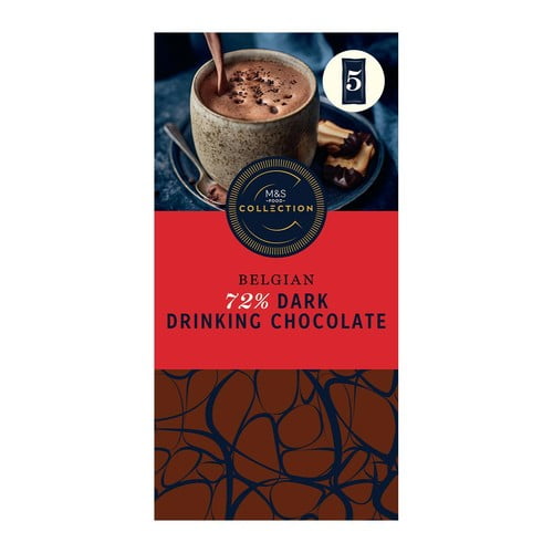 M&S Collection Belgian Dark Drinking Chocolate 175g, British Import (Pack of 2)
