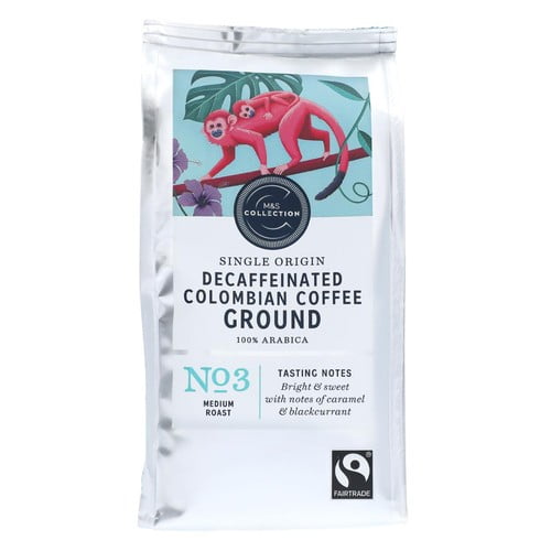 M&S Collection Decaffeinated Colombian Ground Coffee 227g, British Import (Pack of 2)