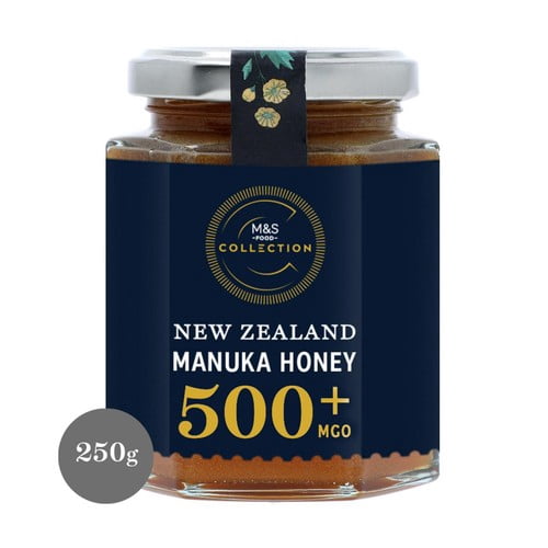 M&S Collection New Zealand Manuka 500+ Honey 250g, British Import (Pack of 2)
