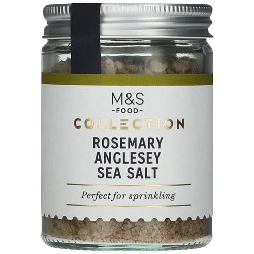 M&S Collection Rosemary Anglesey Sea Salt 55g, British Import (Pack of 2)