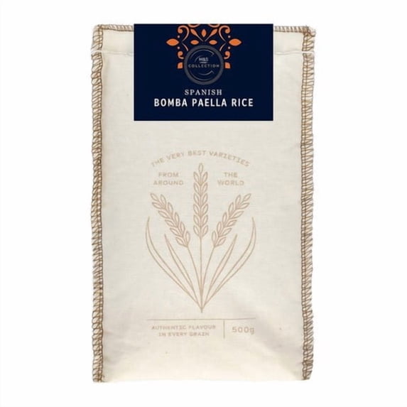 M&S Collection Spanish Bomba Paella Rice 500g, British Import (Pack of 3)