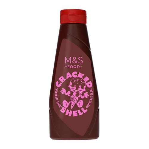 M&S Cracked Shell Chocolate Sauce 250g, British Import (Pack of 2)