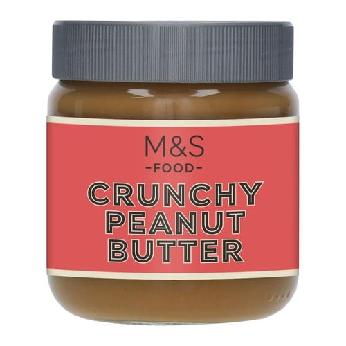 M&S Crunchy Peanut Butter 340g, British Import (Pack of 2)