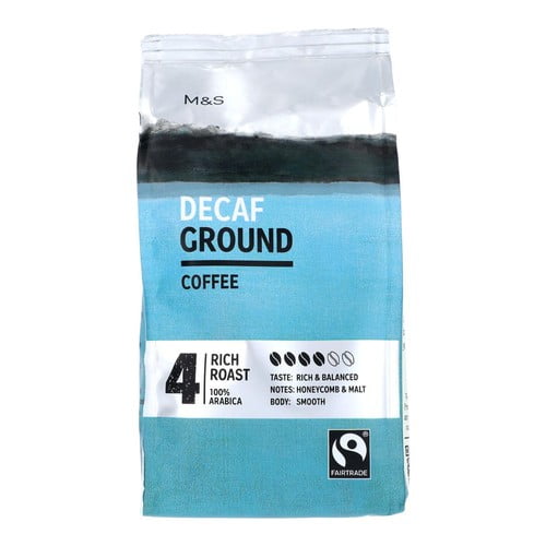 M&S Decaf Ground Coffee 227g, British Import (Pack of 2)