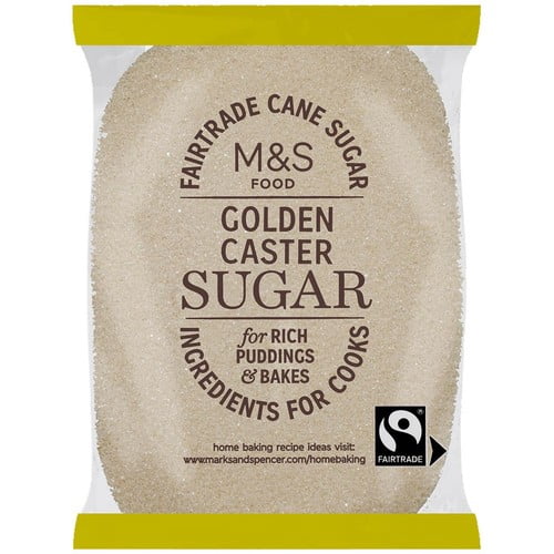 M&S Fairtrade Golden Caster Sugar 1kg, British Import (Pack of 2)