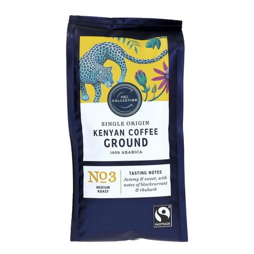 M&S Fairtrade Kenyan Ground Coffee 227g, British Import (Pack of 2)