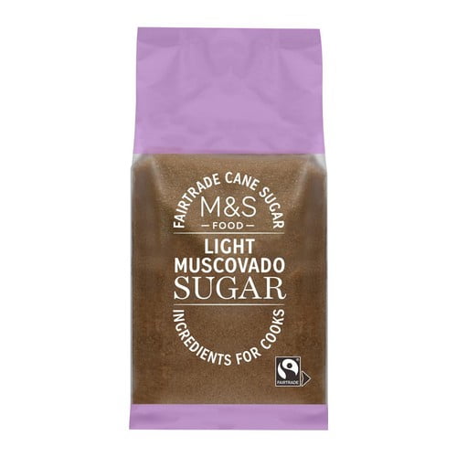 M&S Fairtrade Light Muscovado Sugar 500g, British Import (Pack of 2)