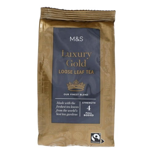 M&S Fairtrade Luxury Gold Loose Tea 250g, British Import (Pack of 2)