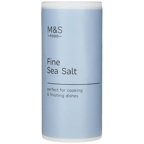 M&S Fine Sea Salt 220g, British Import (Pack of 2)