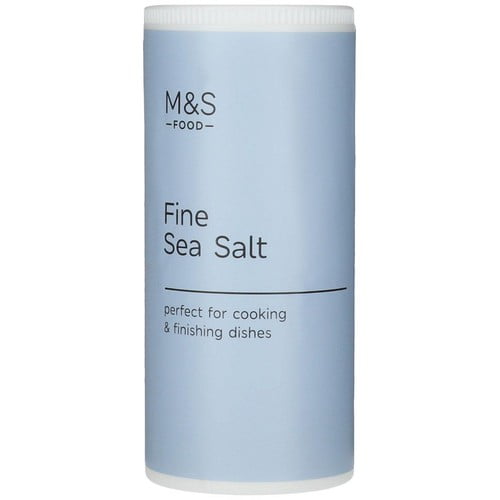 M&S Fine Sea Salt 220g, British Import (Pack of 2)