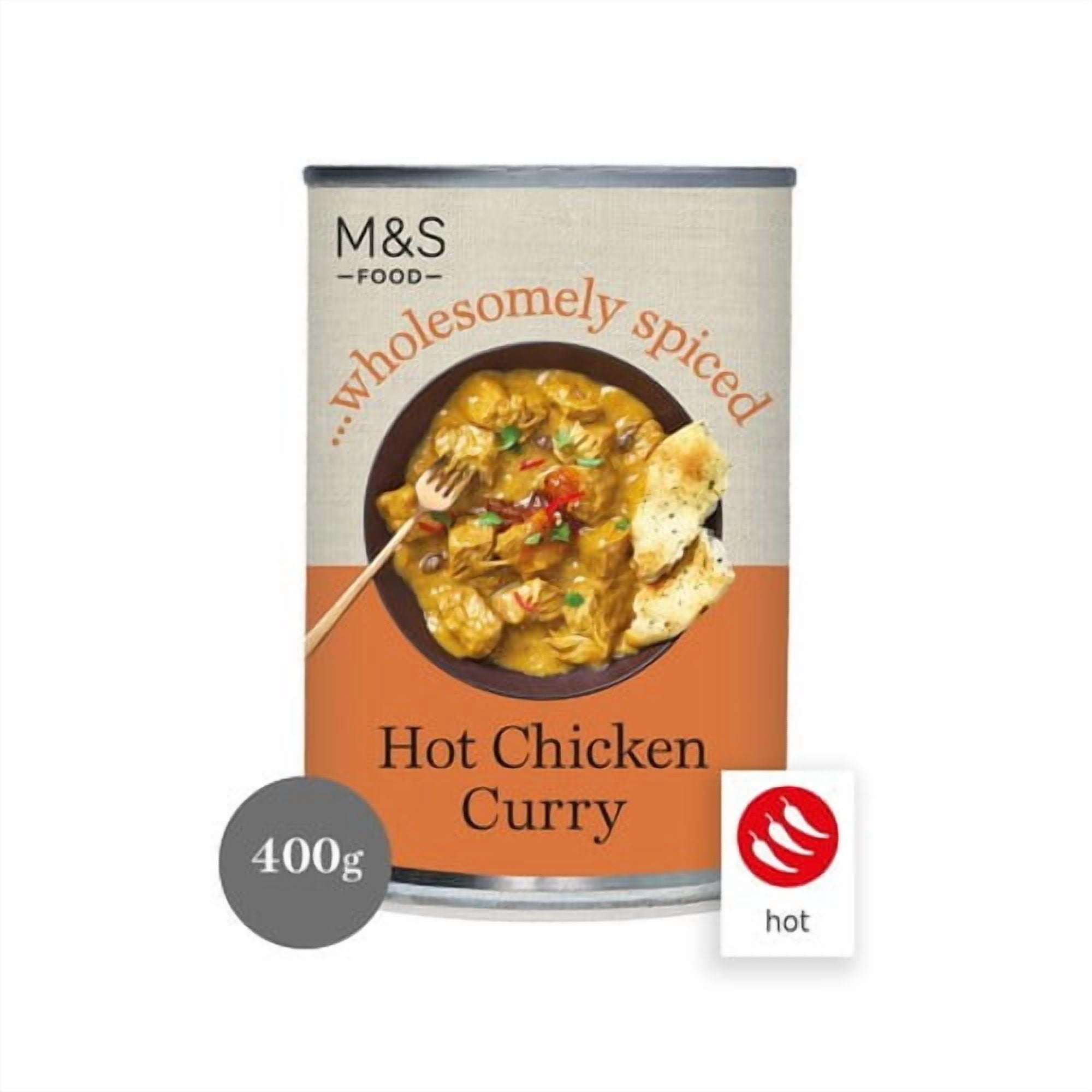 M&S Hot Chicken Curry 400g, British Import (Pack of 2)
