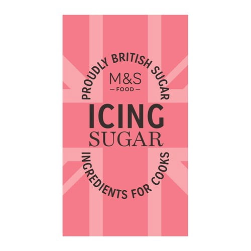 M&S Icing Sugar 500g, British Import (Pack of 2)