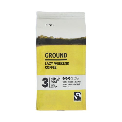 M&S Lazy Weekend Ground Coffee 227g, British Import (Pack of 2)