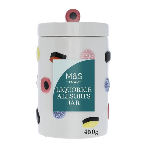 M&S Liquorice Allsort Jar 450g, British Import (Pack of 3)