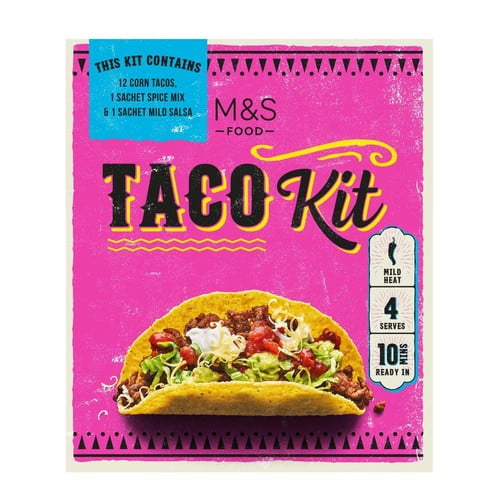 M&S Mexican Taco Kit 325g, British Import (Pack of 2)
