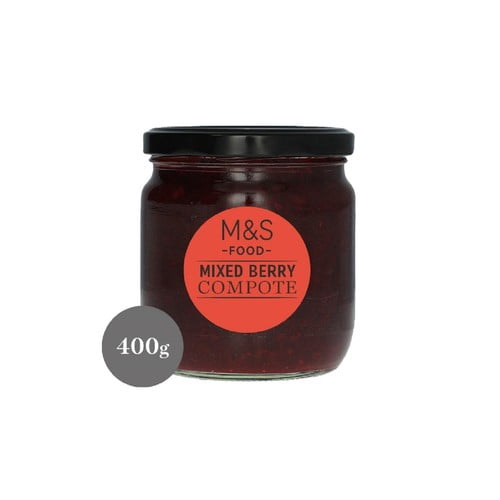 M&S Mixed Berry Compote 400g, British Import (Pack of 2)