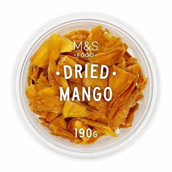 M&S Natural Dried Mango 190g, British Import (Pack of 2)