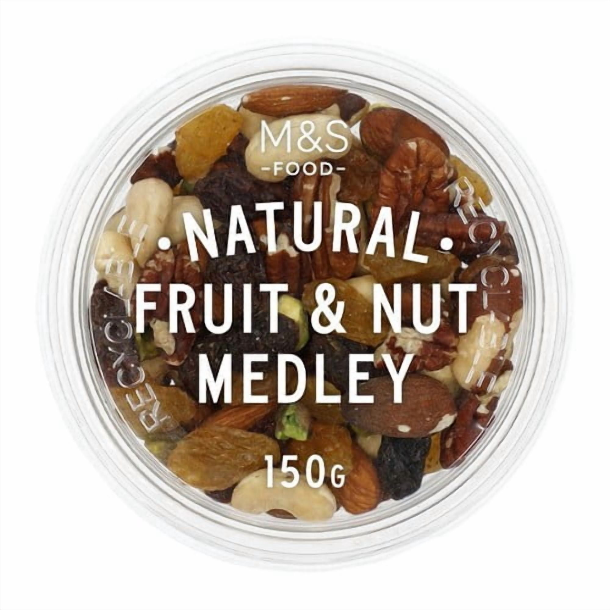 M&S Natural Fruit & Nut Medley 150g, British Import (Pack of 3)