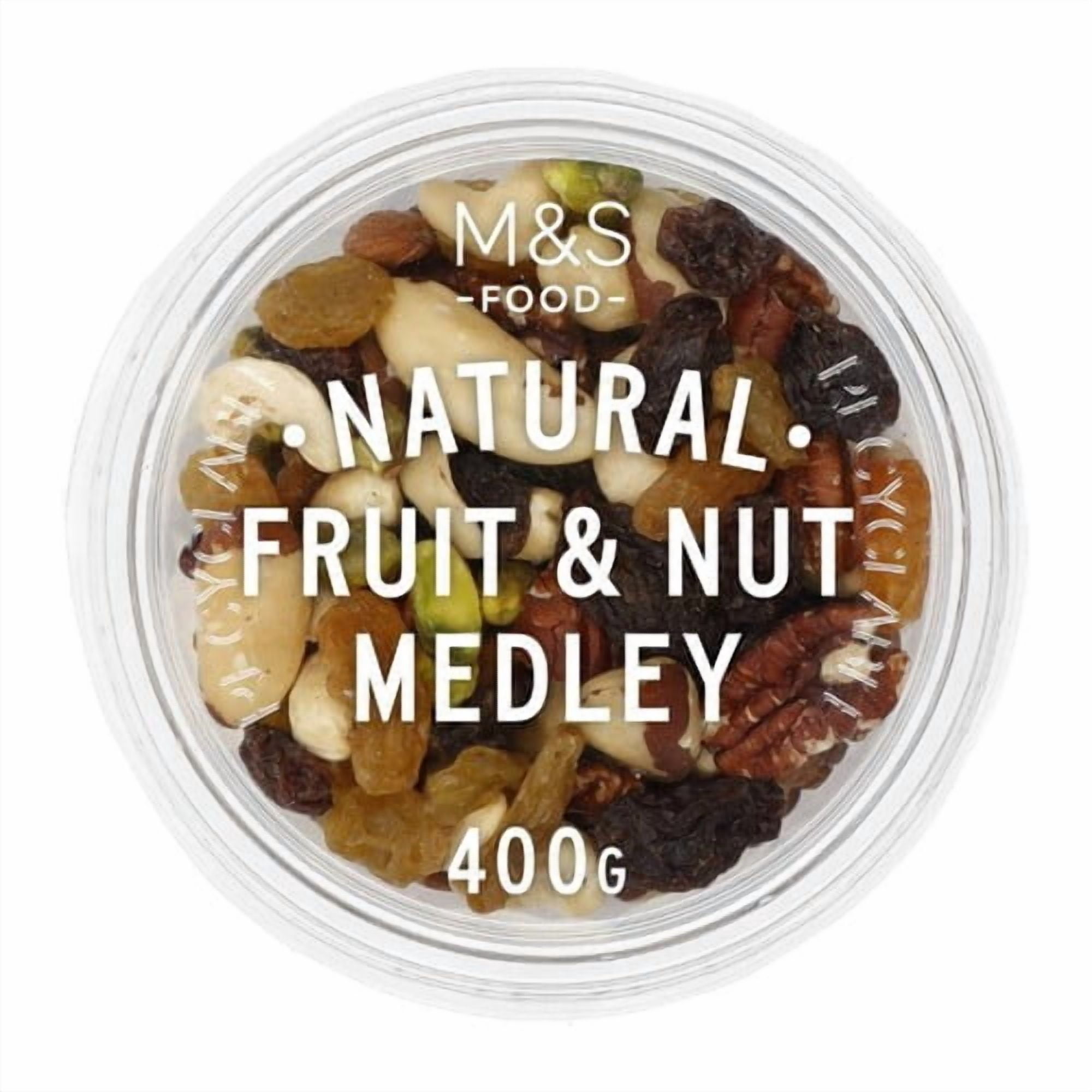 M&S Natural Fruit & Nut Medley 400g, British Import (Pack of 3)