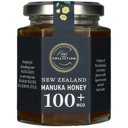 M&S New Zealand Manuka 100MGO Honey 250g, British Import (Pack of 2)