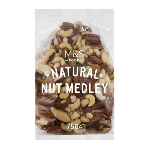 M&S Nut Medley 750g, British Import (Pack of 3)