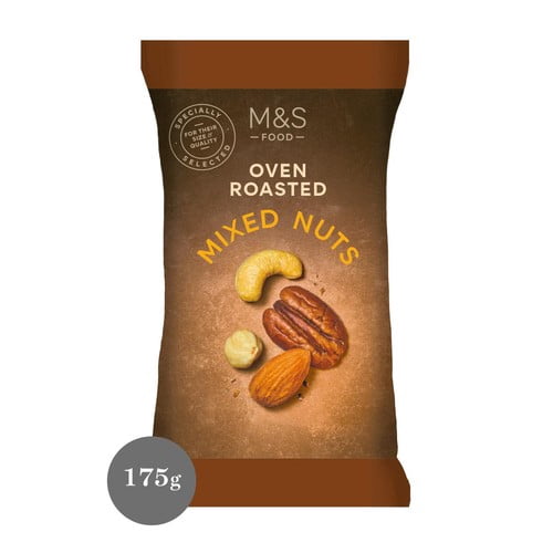M&S Oven Roasted Mixed Nuts 175g, British Import (Pack of 3)