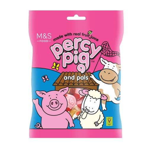 M&S Percy Pig & Pals Fruit Gums 170g, British Import (Pack of 6)