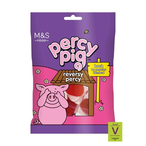 M&S Percy Pig Reversy Percy 150g, British Import (Pack of 6)