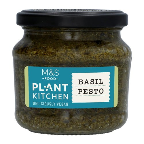 M&S Plant Kitchen Vegan Basil Pesto 190g, British Import (Pack of 2)