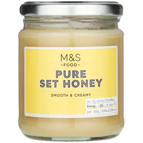 M&S Pure Set Honey 340g, British Import (Pack of 2)