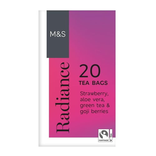 M&S Radiance Infusion Teabags 20's, British Import (Pack of 3)