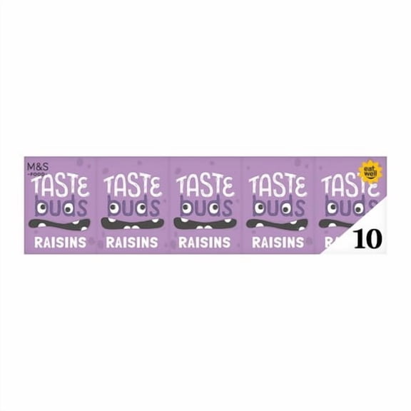 M&S Raisin Snack Box 10 x 14g, British Import (Pack of 2)