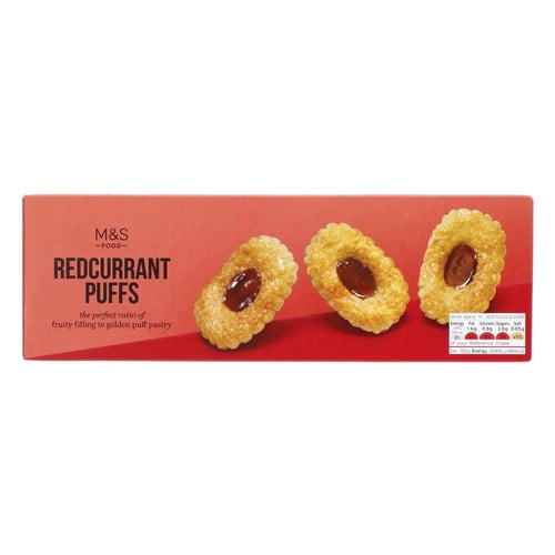 M&S Redcurrant Puffs Twin Pack 200g, British Import (Pack of 2)