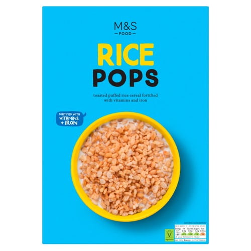 M&S Rice Pops 375g, British Import (Pack of 3)