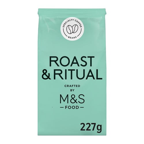 M&S Roast & Ritual Coffee Beans 227g, British Import (Pack of 2)