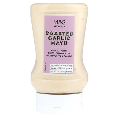 M&S Roasted Garlic Mayonnaise 280ml, British Import (Pack of 2)