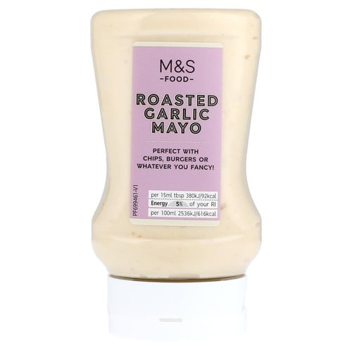 M&S Roasted Garlic Mayonnaise 280ml, British Import (Pack of 2)