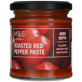 M&S Roasted Red Pepper Paste 180g, British Import (Pack of 2)