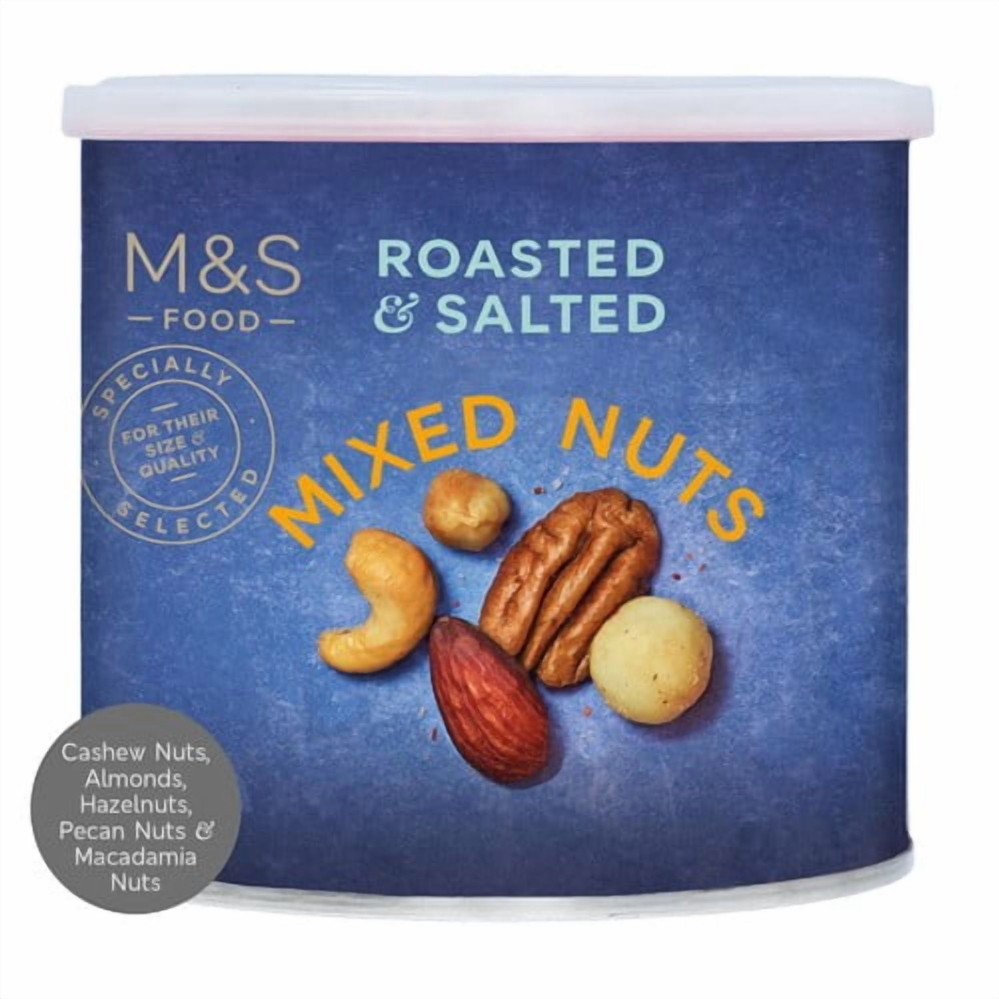 M&S Roasted & Salted Mixed Nuts 300g, British Import (Pack of 3)