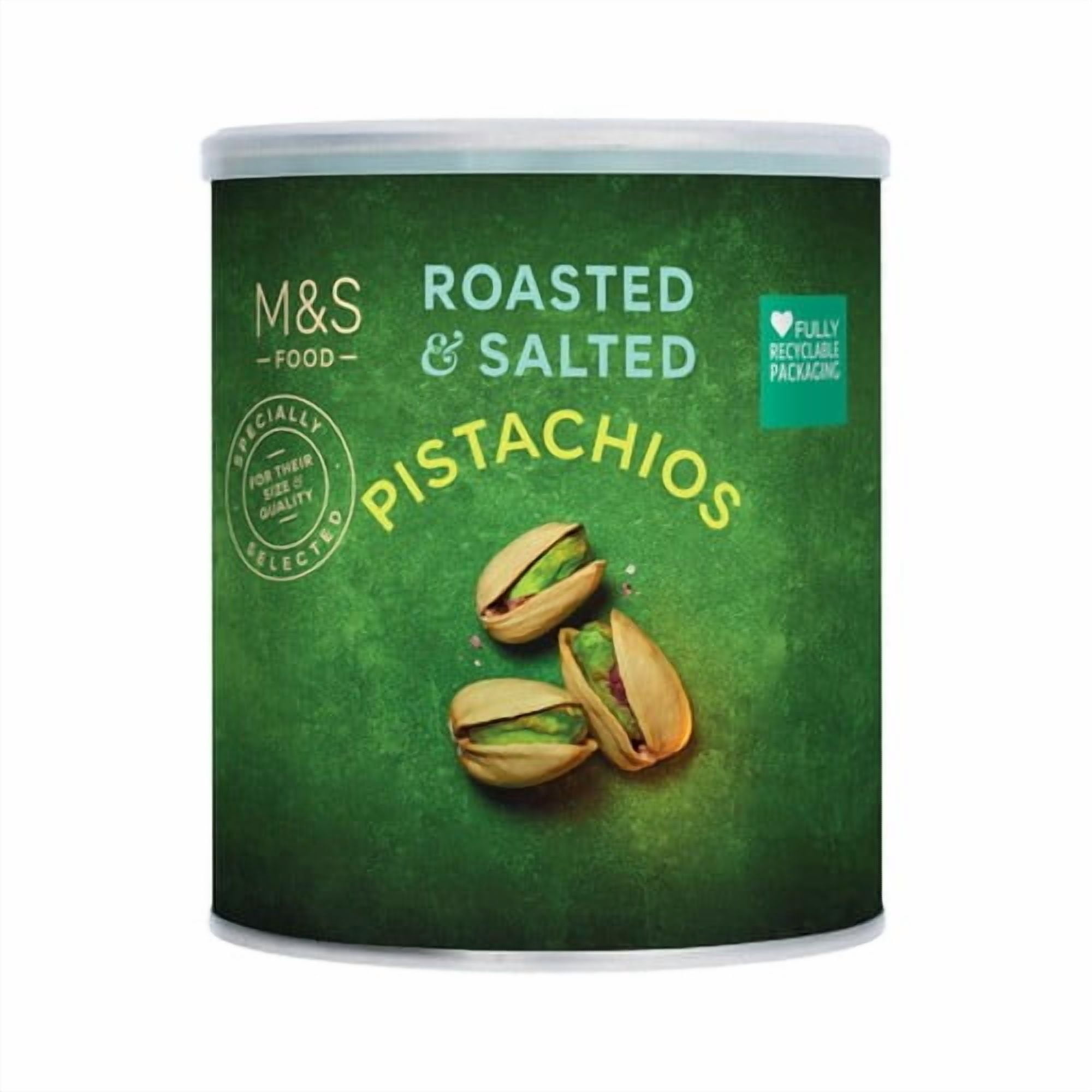 M&S Roasted & Salted Pistachios 300g, British Import (Pack of 3)