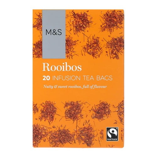M&S Rooibos Teabags 20's, British Import (Pack of 3)