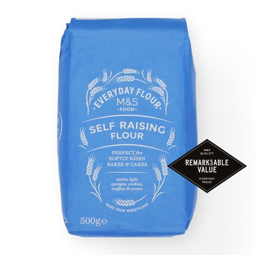 M&S Self Raising Flour 500g, British Import (Pack of 2)