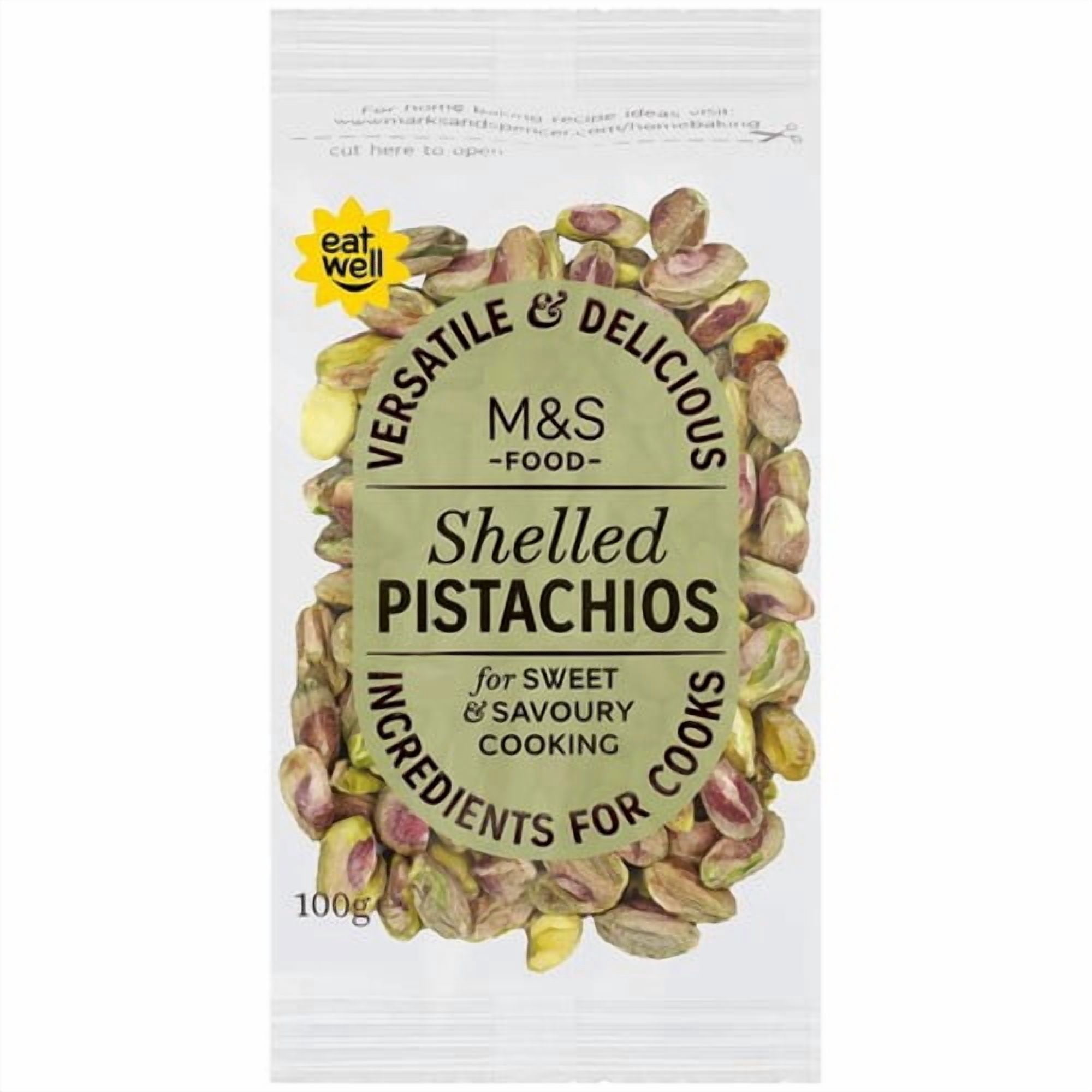 M&S Shelled Pistachios 100g, British Import (Pack of 3)