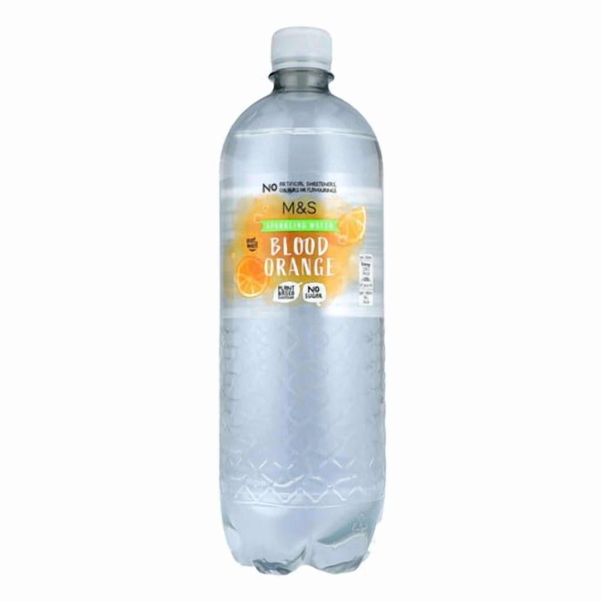 M&S Sparkling Blood Orange Water 1L, British Import (Pack of 3)