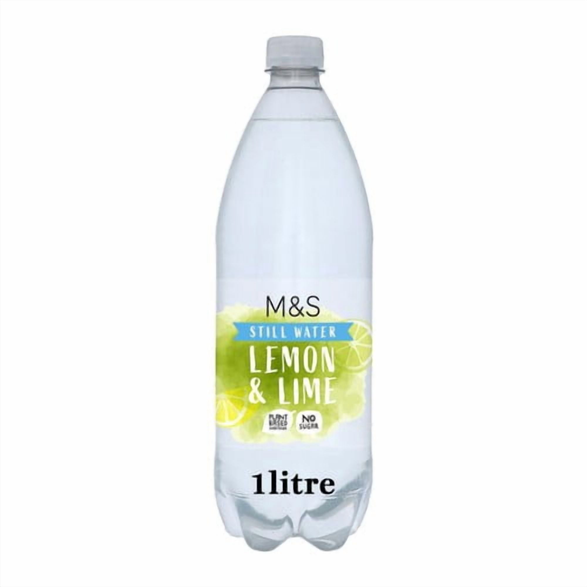 M&S Still Lemon & Lime Water 1L, British Import (Pack of 3)
