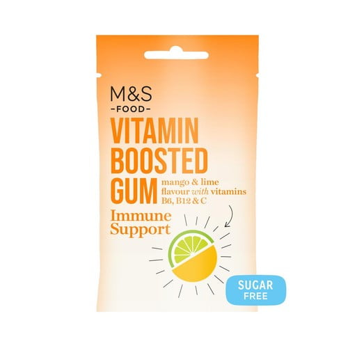 M&S Sugar Free Mango & Lime Gum 27g, British Import (Pack of 6)