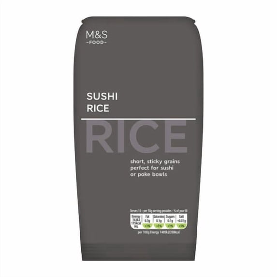 M&S Sushi Rice 500g, British Import (Pack of 3)