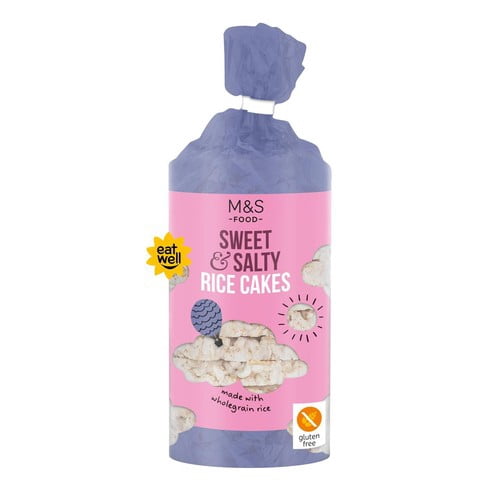 M&S Sweet & Salty Rice Cakes 133g, British Import (Pack of 3)